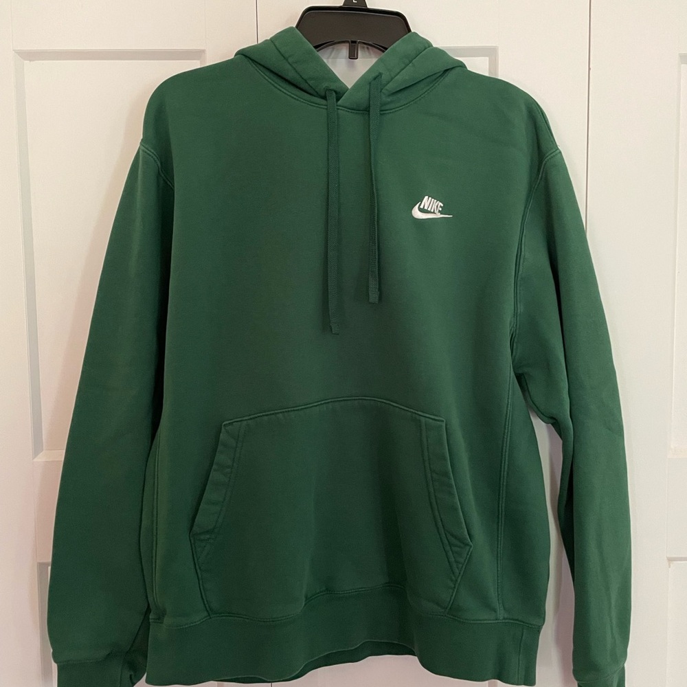 Nike Green Sweatshirt with Signature Swoosh